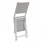 [Obrázek: Skládací zahradní židle Allure - bílé